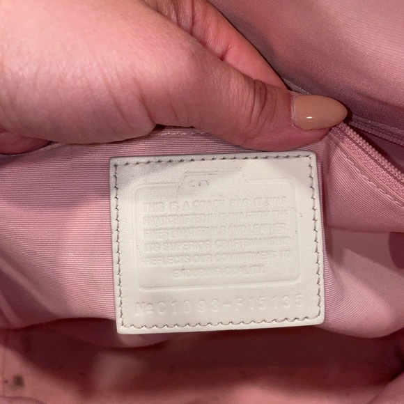 Pink Coach Monogram Shoulder Bag - Picture 12 of 13